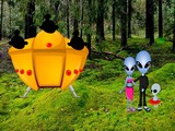 Rescue Alien Couple from Coniferous Forest