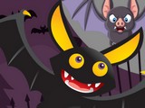Scary Midnight Hidden Bats