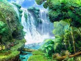 Beautiful Waterfall Forest Escape