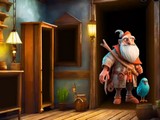 Whimsical Dwarf Man Escape